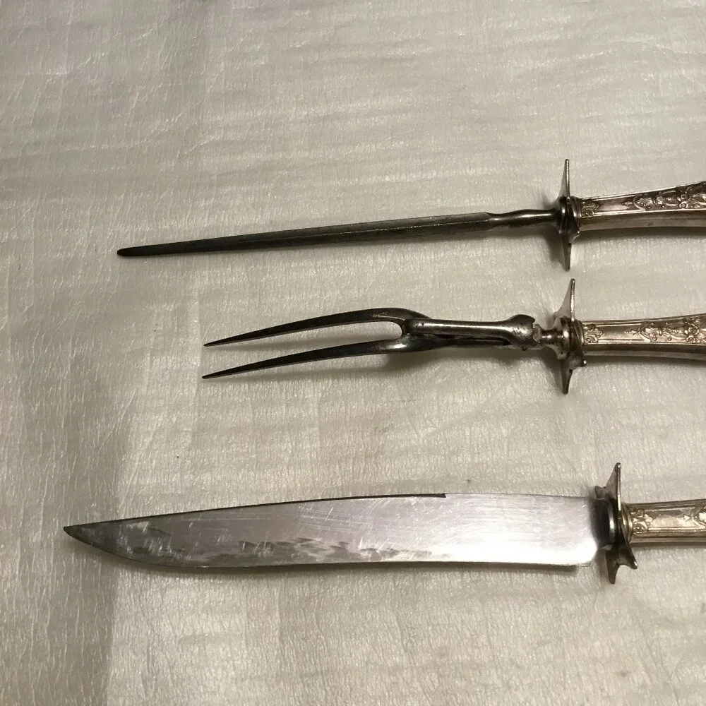 Antique 1919 International Silver Co. - William Rogers Ambassador carving set